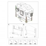 Pat Casa in Copac cu Etaj - Tree House - Pat etajat mare din lemn MDF Pat Casa in Copac cu Etaj - Tree House - Pat etajat mare din lemn MDF